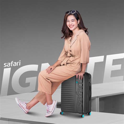 Buy Safari Ignite 55/71/81 cm Black Trolley Bag Online