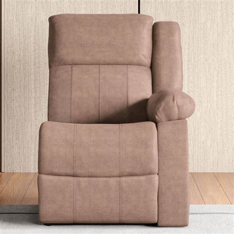 Buy Denver Fabric 1-Seater Right Arm Electric Recliner - Brown from ...