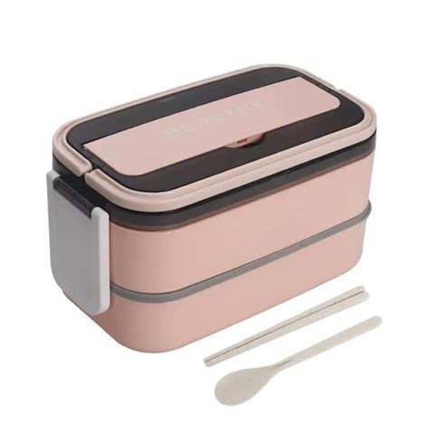 Buy YELONA Japanese Style 2 Layer & 3 Compartments Bento Lunch Box, 2 ...