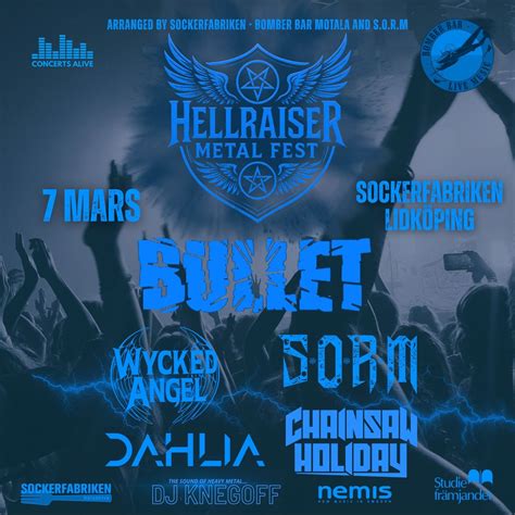 HELLRAISER METAL FEST at SOCKERFABRIKEN i LIDKÖPING, Sockerbruksgatan 1 ...