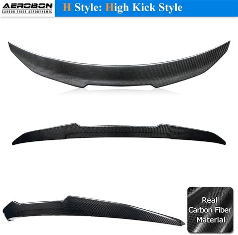 AeroBon Real Carbon Fiber Trunk Spoiler Compatible India | Ubuy