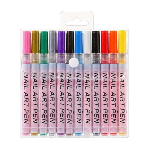 Feelhigh 12-Piece 3D Nail Art Pen Set: Unleash Your Nail Art Creativity ...