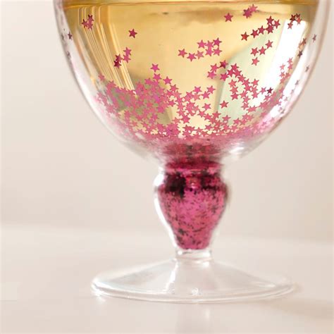 Pink Sparkling Stemmed Wine Glass Set Of 2 250ml Online - Premium Wine ...