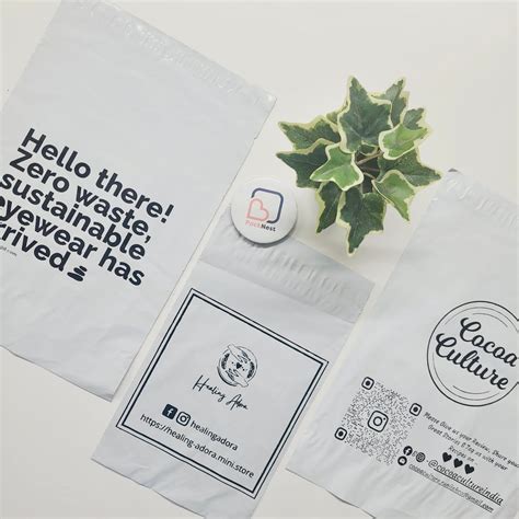 10 x 12 inch Custom Printed Courier Bags White – Packnest