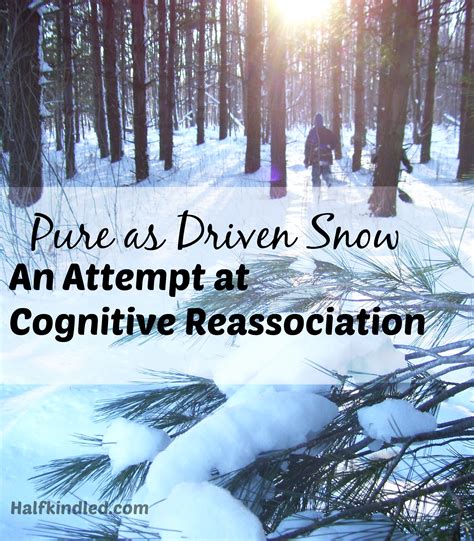 Pure as Driven Snow: An Attempt at Cognitive Reasociation | Half Kindled