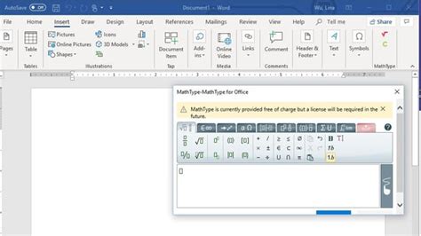 Image result for Insert MathType in Word
