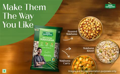 Tata Sampann High Protein Makhana (Foxnut) 200 g, Phool Makhana for ...