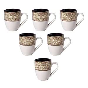 Buy Kraftmania Ceramic Cup Set Tea and Coffee Cups for Kitchen Serving ...