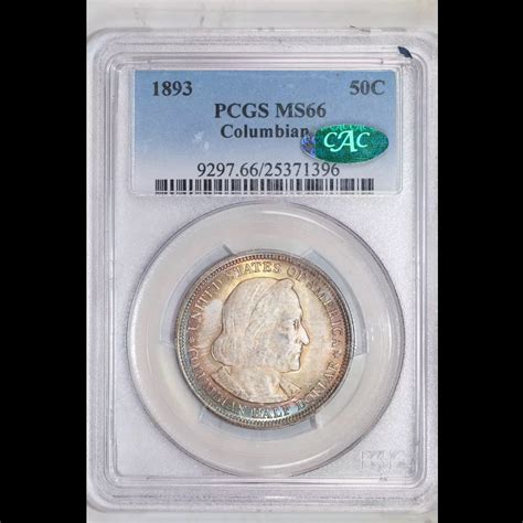 1893 Classic Commemorative World's Columbian Exposition Half Dollar ...