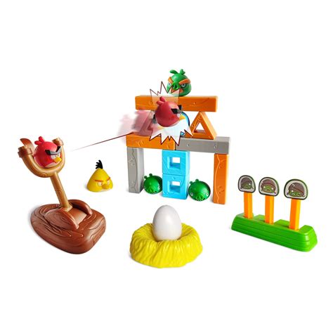 Buy ROLOSO Newly Licensed Angry Birds Toys Playsets Build N’ Launch ...