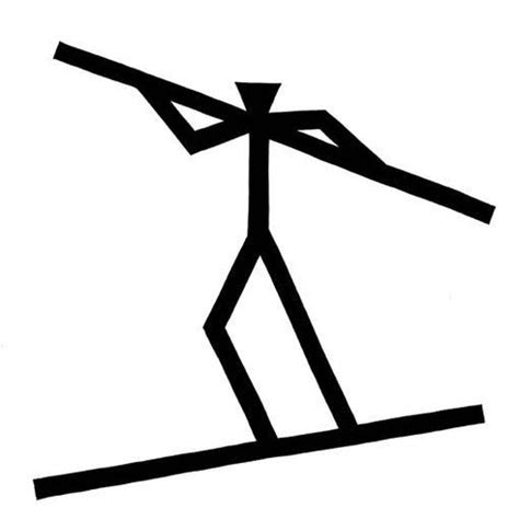 "Acrobat": Black Ink Drawing (12x12) by Ashok Hinge – ArtZolo.com