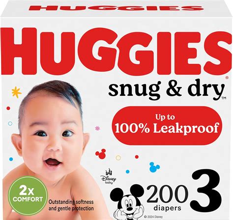 Amazon.com: Huggies Size 3 Diapers, Snug & Dry Baby Diapers, Size 3 (16 ...