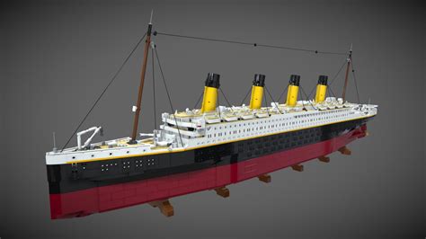 Titanic LEGO (with and without Stands) - Buy Royalty Free 3D model by ...