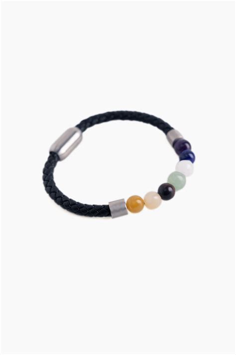 Buy Men's 7 Stone Bracelet Online | SNITCH