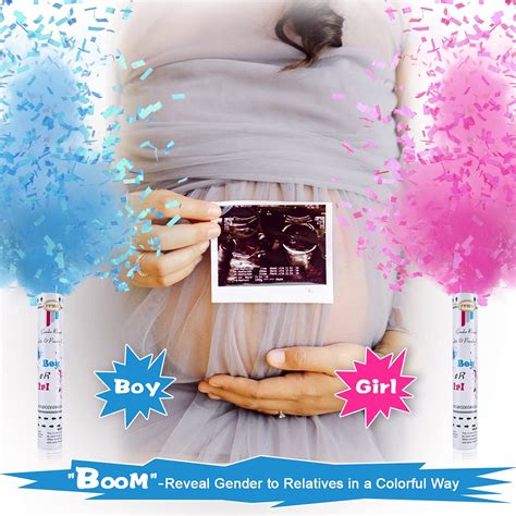 Buy FFIER Gender Reveal Confetti Powder Cannon - 4 Pink Gender Reveal ...