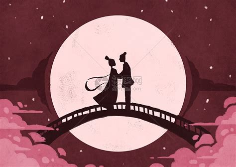 七夕鹊桥插画图片下载-正版图片401579751-摄图网
