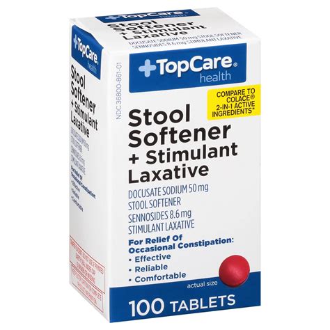 TopCare Health Stool Softener + Stimulant Laxative, Tablets | Wegmans