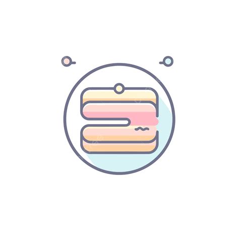 Icon With Three Layers Of Colored Pastries In A Circle Vector, Yum, Lineal Icon, Flat Icon PNG ...