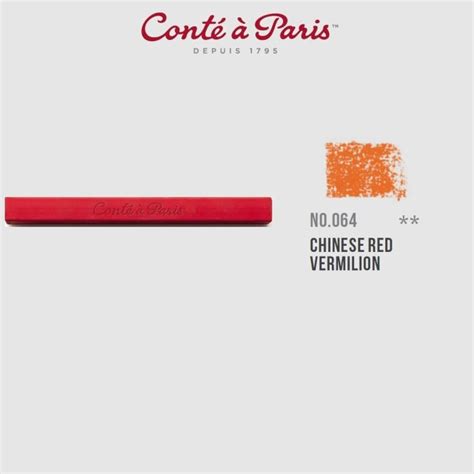 Conte a' Paris Pastel Carres Crayons - Chinese Red Vermilion | Art Lounge