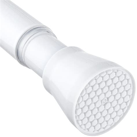 MEXAU Shower Curtain Rod 42-73 Inch White Shower Rod 7/8" Tension ...