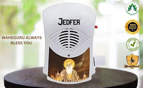 JEDFER Electric Sikh Religious Continuous 10 in 1 Mantra Chanting Bell ...