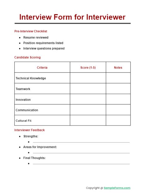 Interview Form 的图像结果