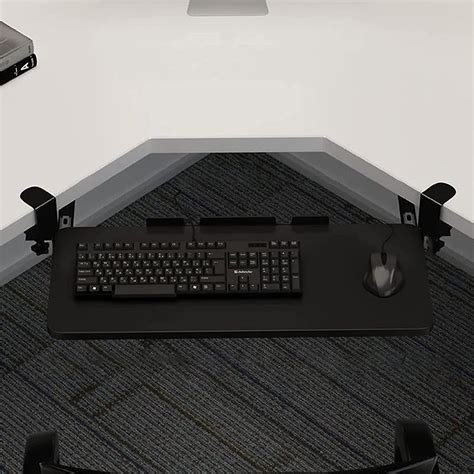 Buy Computer Keyboard Stand, Keyboard Shelf Under Desk, Slide Out Tray ...