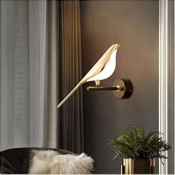 GAUVIK Style Art Magpie Bird Bedroom Bedside Led Wall Lamp Creative ...