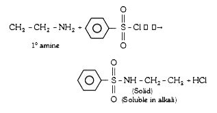 Identift the compound that will react with Hinsberg's reagent to give a ...