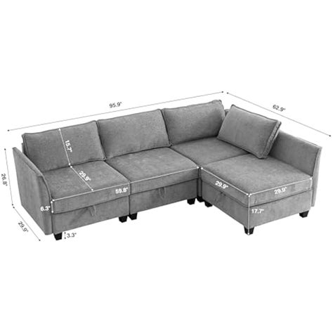 ORRD Corner Modular Sectional Sofa Set, Convertible L India | Ubuy