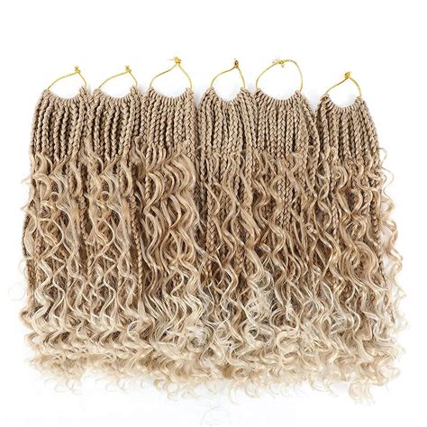 Buy Box Braids Crochet Hair Goddess Box Braid Crochet Hair 24 Roots/Pcs ...