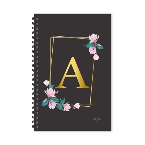 ESCAPER A Letter Notebook (A Initial Notebook) - A5 Small Ruled Diary ...