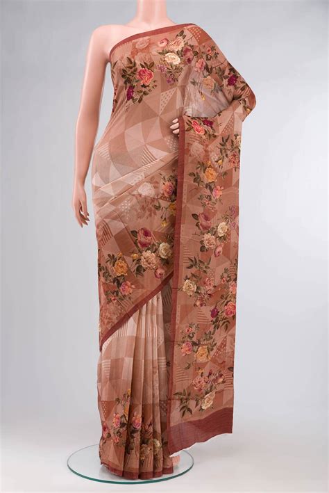 Multi Blended Viscose Crepe Saree – Nalli Silk Sarees Pvt Ltd