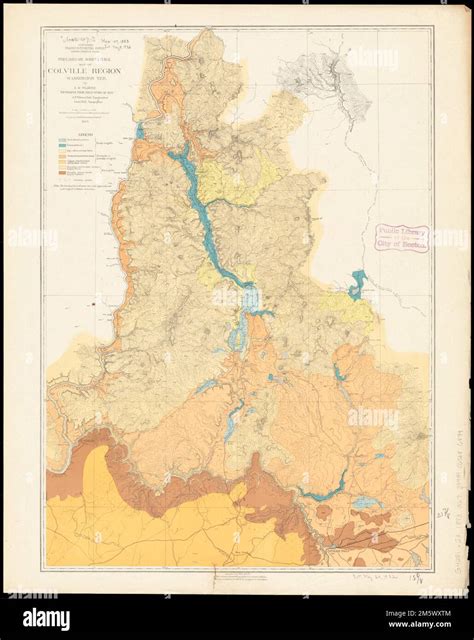 Map of colville washington hi-res stock photography and images - Alamy