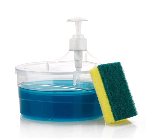 iSTAR Plastic Double Layer 2 in 1 Liquid Soap Dispenser with Pump and ...