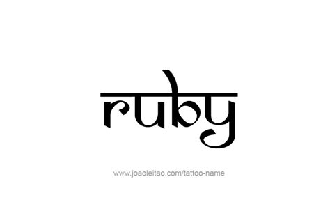 Image result for Ruby Name Labele