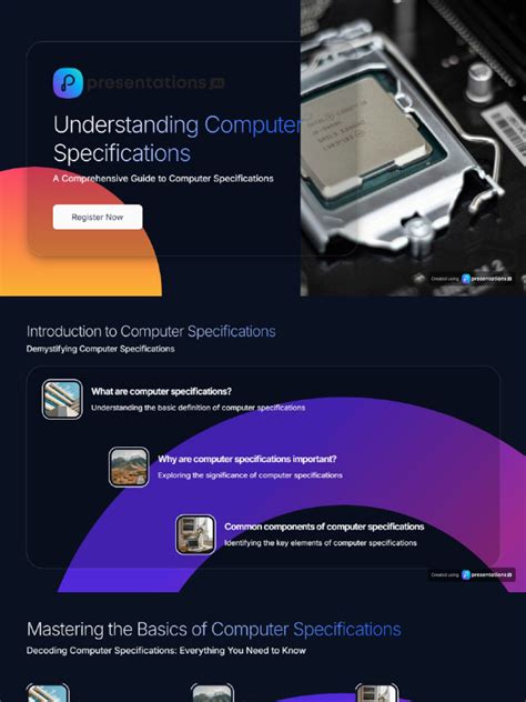 Image result for Computer Specifications Explained