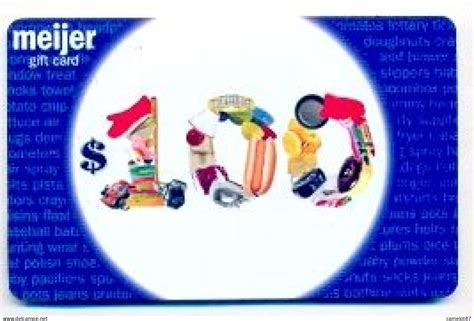 Cartes Cadeaux - Meijer U.S.A., gift card for collection, no value ...