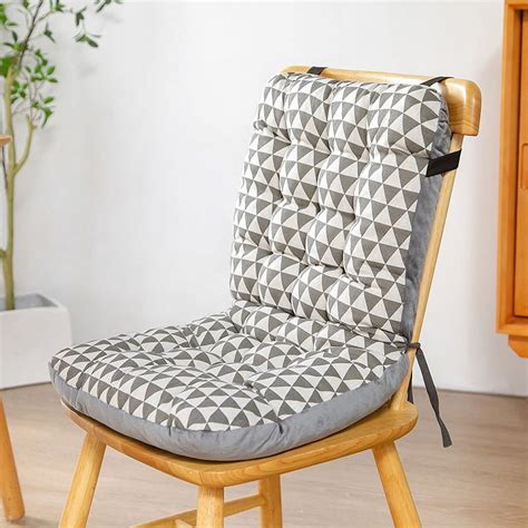 1 PCS High Back Chair Cushions with Ties, Non-Slip Chair Cushion for ...