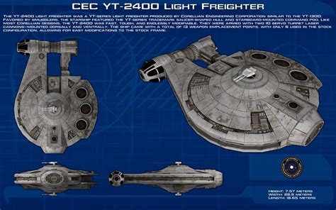 YT-2400 Light Freighter | Star wars spaceships, Star wars ships, Star ...