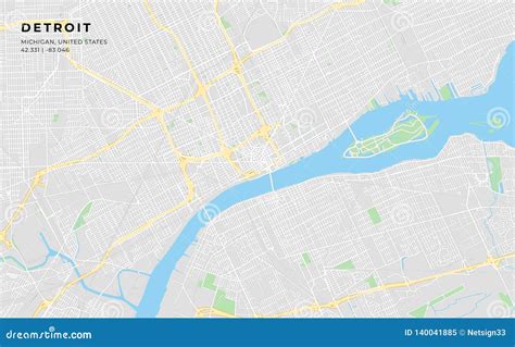Map Of Metro Detroit Printable