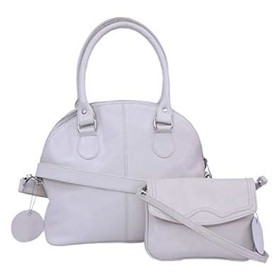 Buy DEVON Women's Leather Handbag with Sling Bag| White | DH18DY | at ...