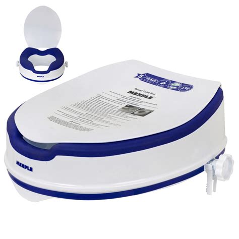 MEXPLE RaiXer4Pro Raised Toilet Seat 4 Inches with Padded Seat ...