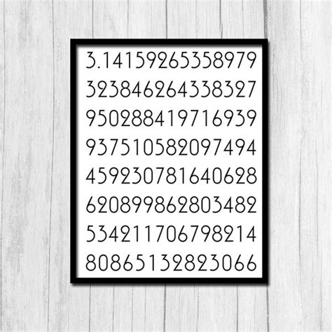Image result for Digits of Pi Printable