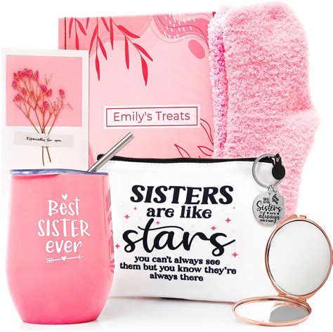 Amazon.com | Elysirise Sisters Gifts from Sister,Sister Birthday Gifts ...