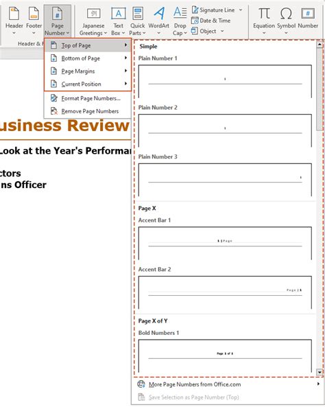 How to Add Page Numbers in Word 的图像结果