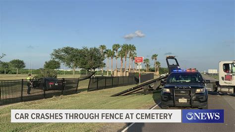 Car crashes through fence of Coastal Bend State Veterans Cemetery ...