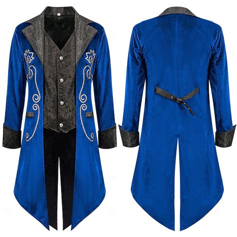 Retro Vintage Punk & Gothic Medieval Coat Tailcoat Prince Nobleman ...