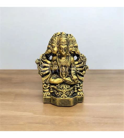 Buy 6X5 Inch Panchmukhi Hanuman 3D Relief Mural Wall Art Online - Artociti