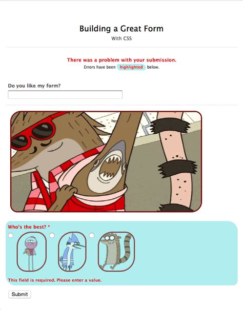 Image result for Customize Error in HTML/CSS